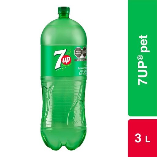 [7UP3] Refresco 7 Up Pet 3Lt 1x8pz  
