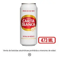 [CAR473] Cerveza Carta Blanca Laton 473ml 1x24pz