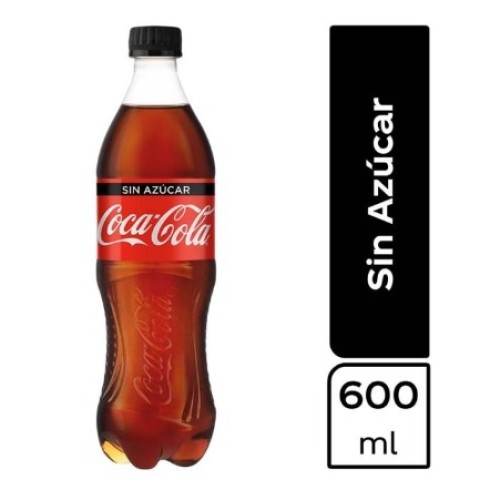 [RCOCAS600] Refresco Coca Cola Sin Azúcar Pet 600ml 1x12pz